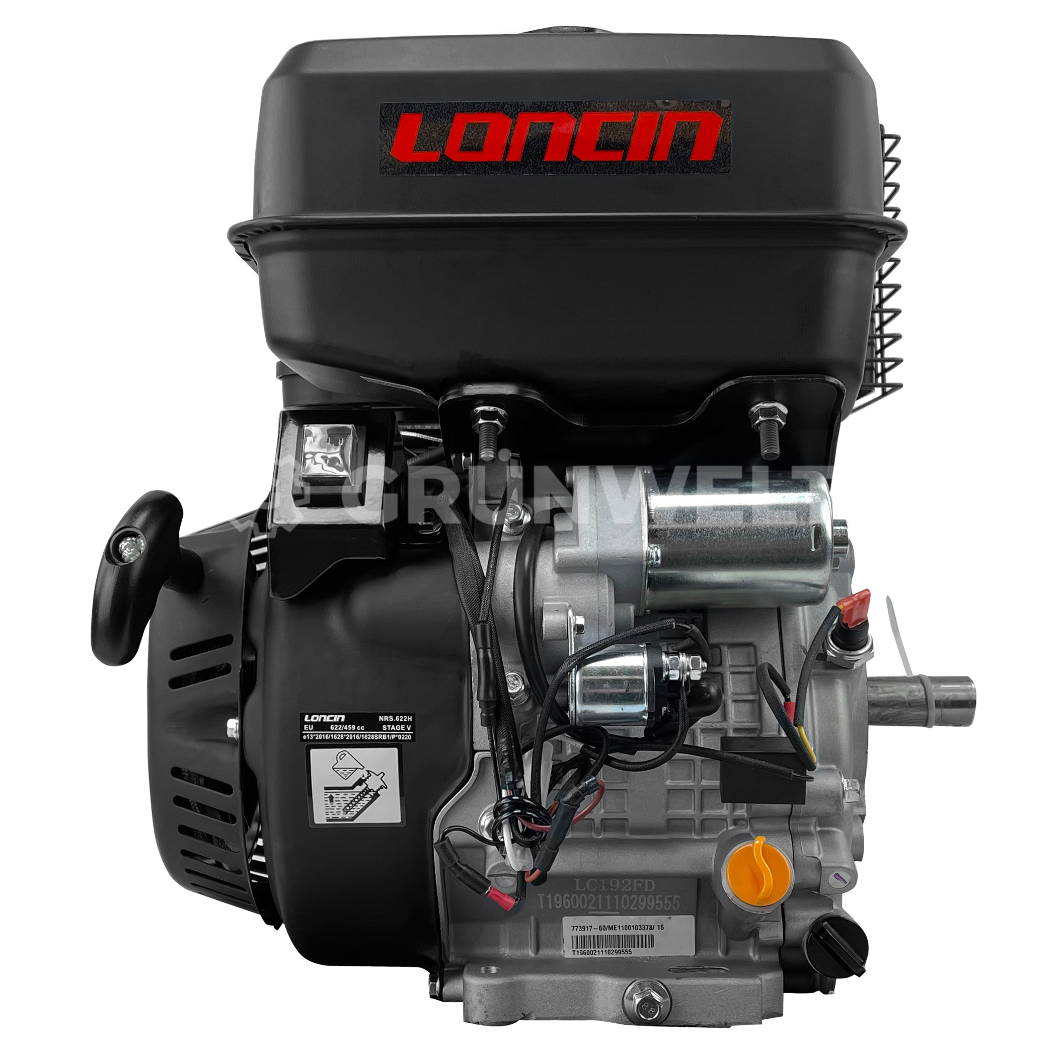 Loncin LC192FD 18 PS 459 ccm Motor Benzinmotor 4-Takt Standmotor  Ersatzmotor