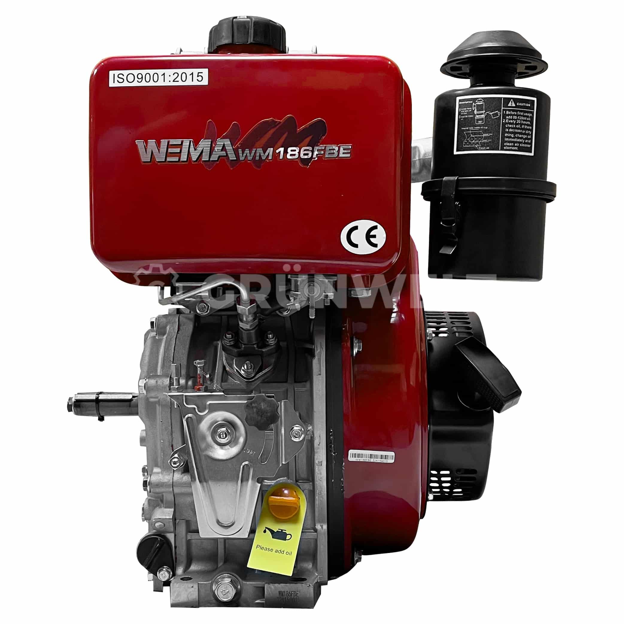 Dieselmotor Weima WM186FBE mit Ölbadluftfilter - Gruenwelt Shop